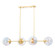 Ophelia Four Light Linear in Aged Brass (428|H726904-AGB)