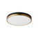 Dapper LED Flush Mount in Black / Antique Brass (16|59704WTBKAB)