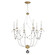 Formosa Six Light Chandelier in Ecru/Venetian Gold (16|20486ECVG)