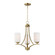 Deven Three Light Chandelier in Satin Brass (16|20033SWSBR)