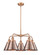 Downtown Urban Five Light Chandelier in Antique Copper (405|916-5CR-AC-M13-AC)