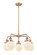 Downtown Urban Five Light Chandelier in Antique Copper (405|916-5CR-AC-G201-6)