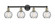 Edison Four Light Bath Vanity in Black Antique Brass (405|616-4W-BAB-G1215-6)