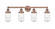 Edison Four Light Bath Vanity in Antique Copper (405|616-4W-AC-G314)