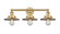 Edison Three Light Bath Vanity in Brushed Brass (405|616-3W-BB-M4-BB)