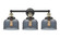 Edison Three Light Bath Vanity in Black Antique Brass (405|616-3W-BAB-G73)
