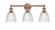 Edison Three Light Bath Vanity in Antique Copper (405|616-3W-AC-G382)