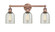Edison Three Light Bath Vanity in Antique Copper (405|616-3W-AC-G259)