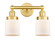 Edison Two Light Bath Vanity in Satin Gold (405|616-2W-SG-G51)
