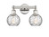 Edison Two Light Bath Vanity in Polished Nickel (405|616-2W-PN-G1215-6)