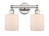 Edison Two Light Bath Vanity in Polished Nickel (405|616-2W-PN-G111)