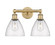 Edison Two Light Bath Vanity in Brushed Brass (405|616-2W-BB-GBD-754)