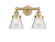 Edison Two Light Bath Vanity in Brushed Brass (405|616-2W-BB-G64)