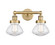 Edison Two Light Bath Vanity in Brushed Brass (405|616-2W-BB-G322)