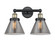 Edison Two Light Bath Vanity in Black Antique Brass (405|616-2W-BAB-G43)