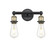Edison Two Light Bath Vanity in Black Antique Brass (405|616-2W-BAB)