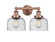 Edison Two Light Bath Vanity in Antique Copper (405|616-2W-AC-G74)