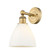 Edison One Light Wall Sconce in Brushed Brass (405|616-1W-BB-GBD-751) Edison One Light Wall Sconce in Brushed Brass (405|616-1W-BB-GBD-751)