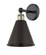 Downtown Urban One Light Wall Sconce in Black Antique Brass (405|616-1W-BAB-MBC-8-BK)