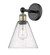 Downtown Urban One Light Wall Sconce in Black Antique Brass (405|616-1W-BAB-GBC-84)