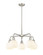 Ballston Five Light Chandelier in Satin Nickel (405|516-5CR-SN-G122-6)