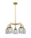 Downtown Urban Five Light Chandelier in Brushed Brass (405|516-5CR-BB-G257)