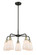 Downtown Urban Five Light Chandelier in Black Antique Brass (405|516-5CR-BAB-G391)