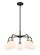 Downtown Urban Five Light Chandelier in Black Antique Brass (405|516-5CR-BAB-G121-6)