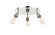 Ballston Three Light Flush Mount in Polished Nickel (405|516-3C-PN)
