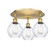 Ballston Three Light Flush Mount in Brushed Brass (405|516-3C-BB-G362)
