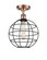 Ballston LED Semi-Flush Mount in Antique Copper (405|516-1C-AC-CE-10-BK)