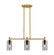 Downtown Urban LED Island Pendant in Brushed Brass (405|434-3I-BB-G434-7SM)