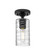 Downtown Urban LED Flush Mount in Matte Black (405|434-1F-BK-G434-7DE)
