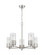 Downtown Urban LED Chandelier in Satin Nickel (405|428-5CR-SN-G428-7SDY)