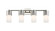 Downtown Urban LED Bath Vanity in Polished Nickel (405|428-4W-PN-G428-7WH)