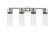 Downtown Urban LED Bath Vanity in Polished Nickel (405|428-4W-PN-G428-12SDY)