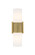 Downtown Urban LED Bath Vanity in Brushed Brass (405|428-2WL-BB-G428-7WH)