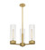 Downtown Urban LED Pendant in Brushed Brass (405|427-3CR-BB-G427-14CL)