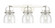 Downtown Urban LED Bath Vanity in Polished Nickel (405|423-3W-PN-G412-6CL)