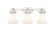 Downtown Urban Three Light Bath Vanity in Polished Nickel (405|411-3W-PN-G411-7WH)