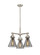 Downtown Urban Three Light Pendant in Satin Nickel (405|411-3CR-SN-G411-7SM)