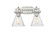 Downtown Urban Two Light Bath Vanity in Brushed Satin Nickel (405|411-2W-SN-G411-7SDY)