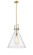 Downtown Urban One Light Pendant in Brushed Brass (405|411-1SL-BB-G411-18SDY)