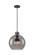 Downtown Urban Three Light Pendant in Matte Black (405|410-3PL-BK-G410-16SM)