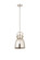 Downtown Urban One Light Pendant in Polished Nickel (405|410-1SS-PN-M412-8PN)