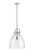Downtown Urban One Light Pendant in Polished Nickel (405|410-1SL-PN-G412-14CL)