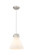 Downtown Urban One Light Pendant in Satin Nickel (405|410-1PM-SN-G411-10WH)