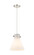 Downtown Urban One Light Pendant in Polished Nickel (405|410-1PM-PN-G411-10WH)