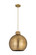 Downtown Urban One Light Pendant in Brushed Brass (405|410-1PL-BB-M410-16BB)