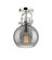 Downtown Urban One Light Flush Mount in Polished Nickel (405|410-1F-PN-G410-8SM)